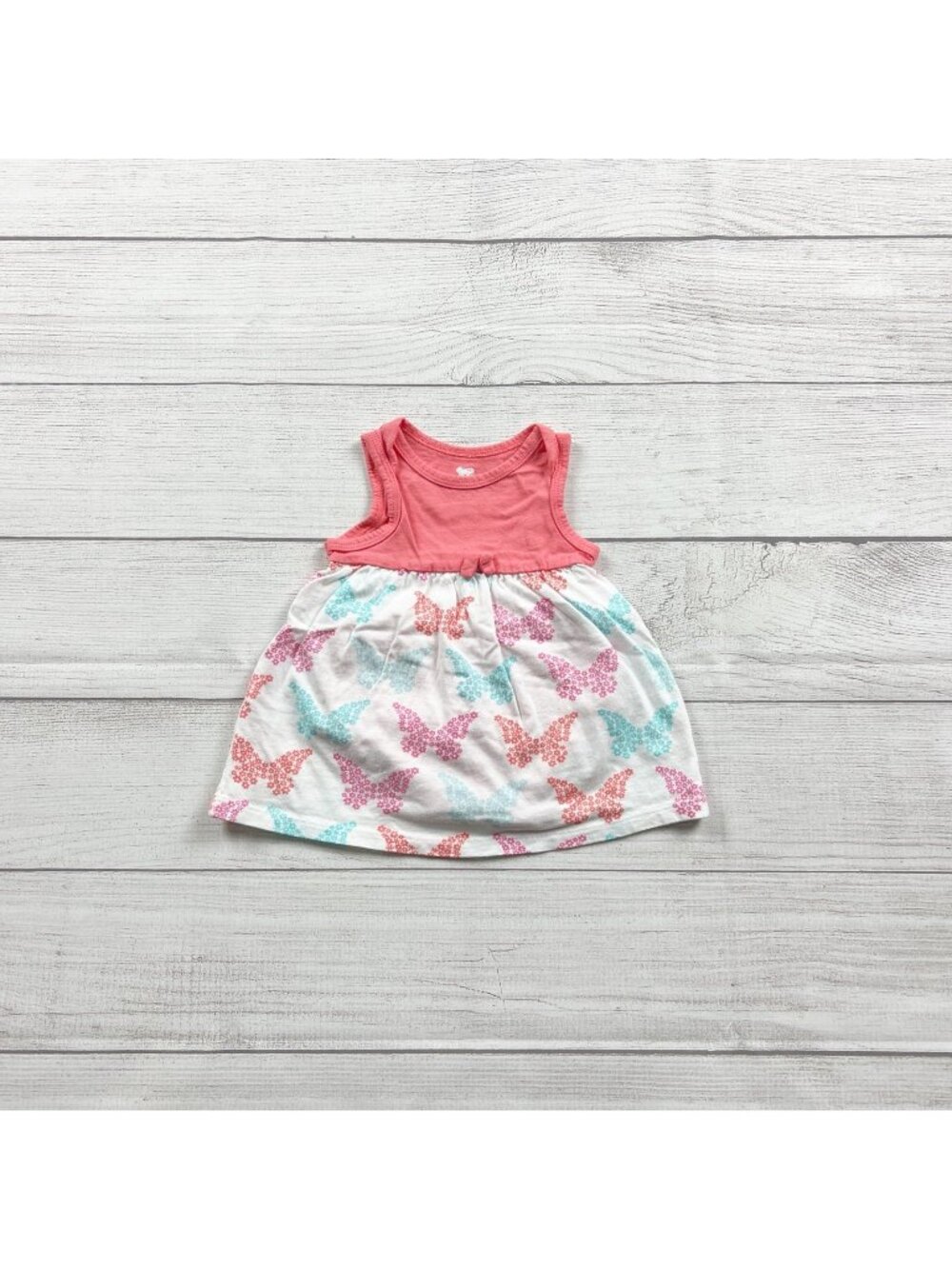 Koala Baby Girl 2 Piece Sleeveless Dress Bloomers Set Butterfly Print 0-3 Months